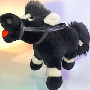 Trendmasters Pony Horse Plush 1995 Black Thunder Shakin Shetland No Voice Box